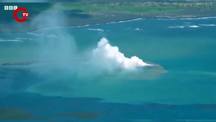 Volkanik patlamanın ardından dünyanın en yeni adası ortaya çıktı