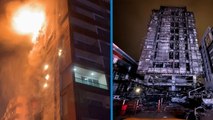 Bursa'da 10 katlı bina alevlere teslim oldu, yangın nedeni araştırılıyor