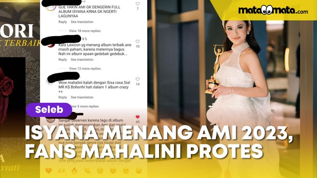 Penggemar Mahalini Protes Isyana Sarasvati Menang AMI Awards 2023