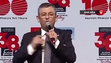 CHP Genel Başkanı Özgür Özel, kurultayda verdiği sözden döndü