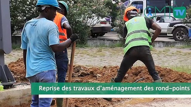 [#Reportage] #Gabon - Reprise des travaux d’aménagement des rond-points.