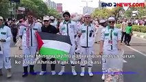 Aksi 'Bekasi Bersama Palestina' Digelar, Ribuan Warga Padati Kawasan CFD