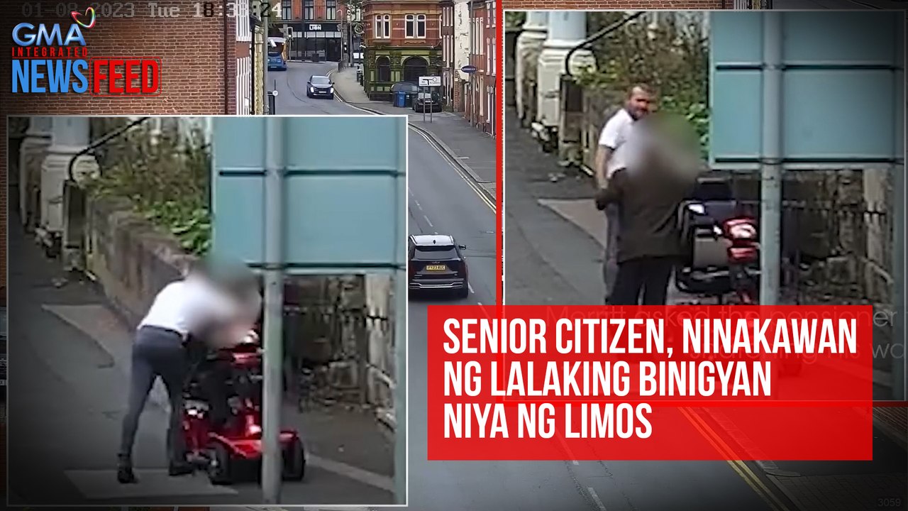 Senior citizen, ninakawan ng lalaking binigyan niya ng limos | GMA Integrated Newsfeed
