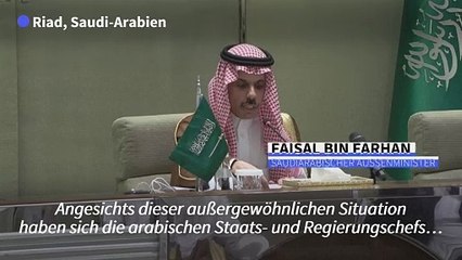 Arabische und muslimische Länder fordern Stopp von Angriffen auf Gazastreifen