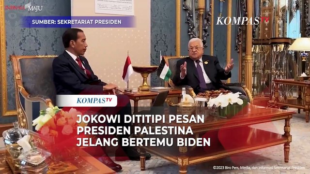 Presiden Palestina Titipkan Pesan ke Joe Biden Melalui Jokowi