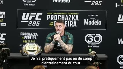 UFC 295 - Aspinall : "Je n’ai pratiquement pas eu d’entraînement du tout"