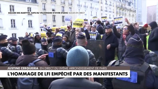 «Touche pas à la mémoire du Vél' d'Hiv'» : l’hommage de LFI empêché par des manifestants