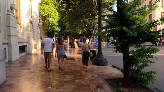 Strolling through the streets of the city center and old town of Valencia-Spain