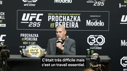 UFC 295 - Pereira : "Je montre aux gens qui ne croient pas en leurs rêves que tout est possible"