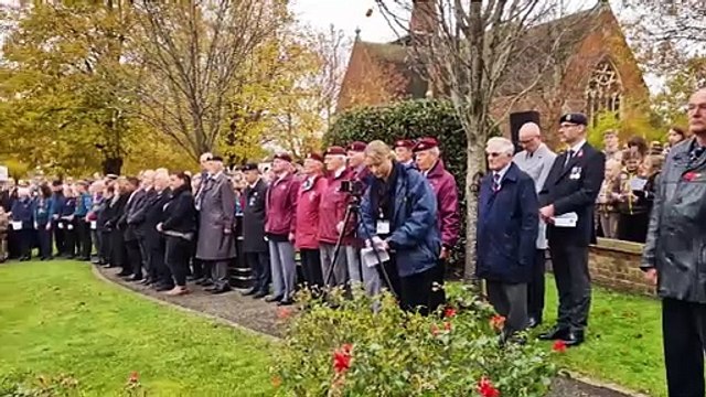 We will remember them. The Last Post played at the Remembrance Sevice in Burgess Hill