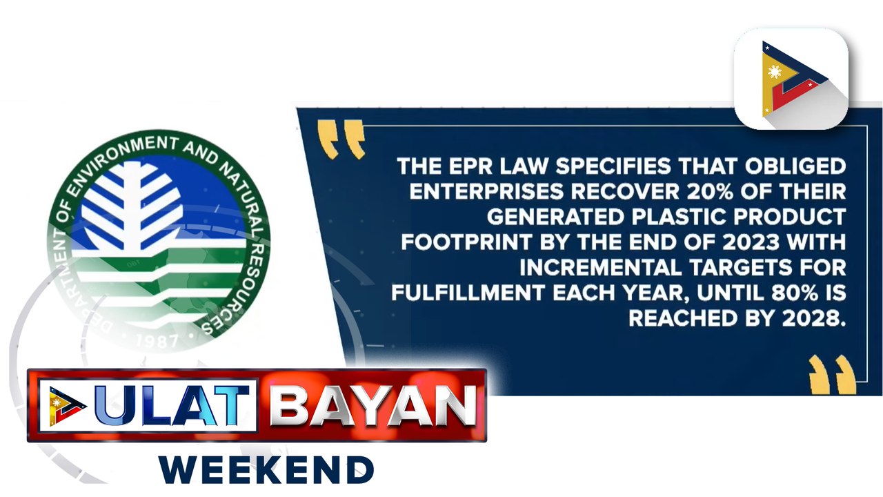 DENR, nagbabala sa mga kumpanyang lalabag sa Extended Producers Responsibility Law
