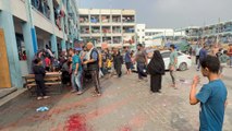 قصف إسرائيلي استهدف مدرسة تؤوي نازحين فلسطينيين شمال غزة
