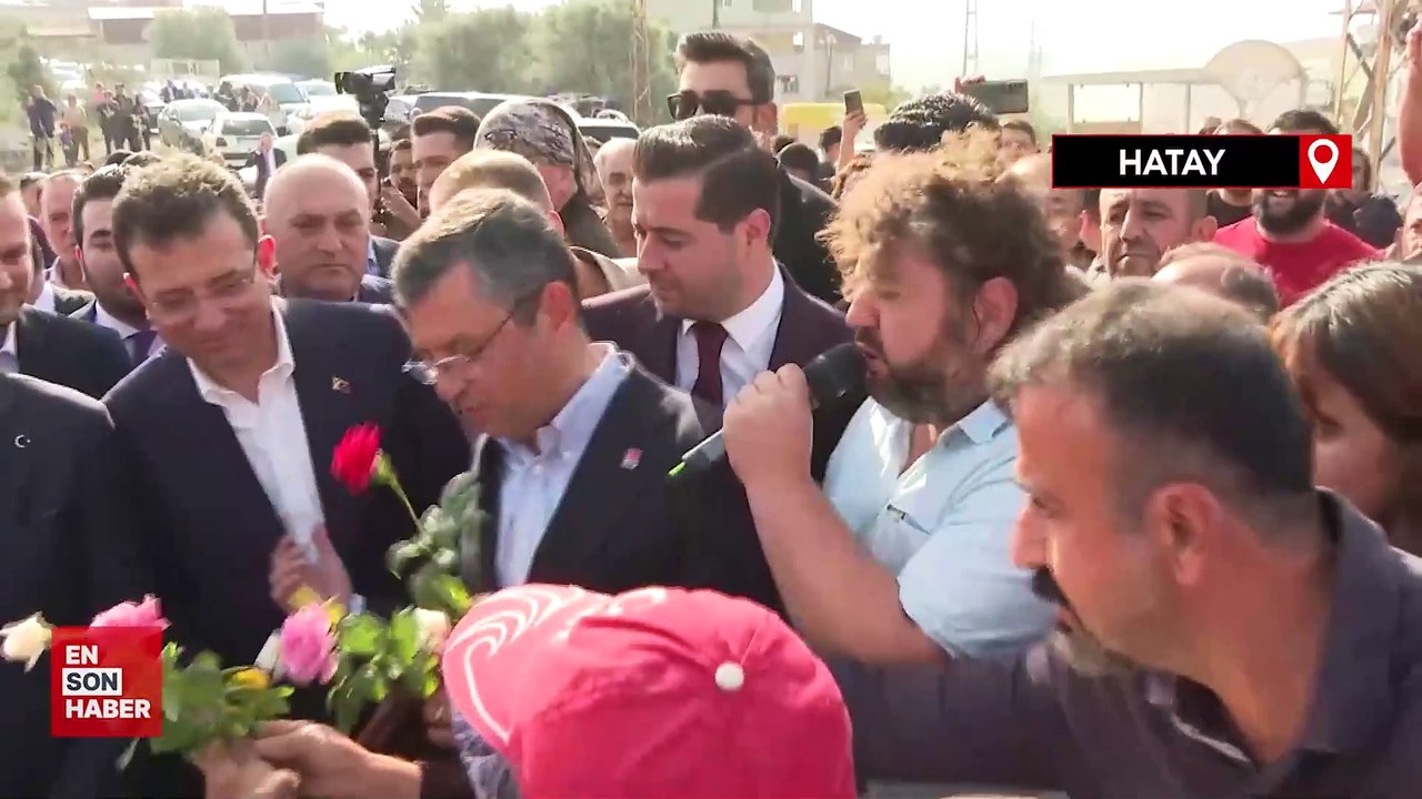 Özgür Özel ve Ekrem İmamoğlu Hatay'a gitti