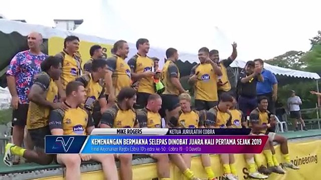 Cobra muncul juara Kejohanan Ragbi Cobra 10 Sepasukan selepas kali terakhir pada 2019
