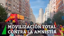 Movilización total contra la amnistía: Unas quinientas mil personas salen a la calle