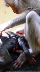 Baby gets wet and mother gets scared