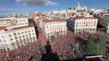 Manifestación en la Puerta del Sol de Madrid.