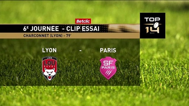 TOP 14 - Essai de Yanis CHARCOSSET (LOU) - LOU Rugby - Stade Français Paris - Saison 2023-2024