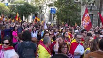 Miles de personas salen a la calle en contra de la amnistía en Barcelona