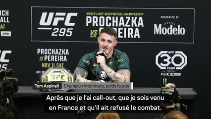 UFC 295 - La réponse sèche d'Aspinall au call-out de Gane