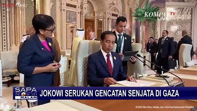 Hadiri KTT OKI, Presiden Jokowi Serukan Gencatan Senjata di Gaza