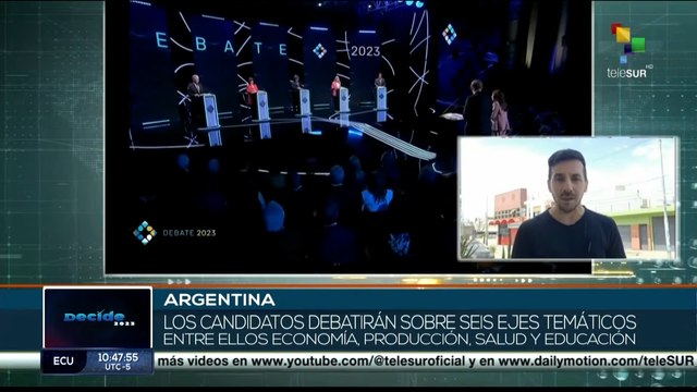 Candidatos Sergio Massa y Javier Milei participarán en debate presidencial