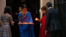 Rishi Sunak lights candles for Diwali