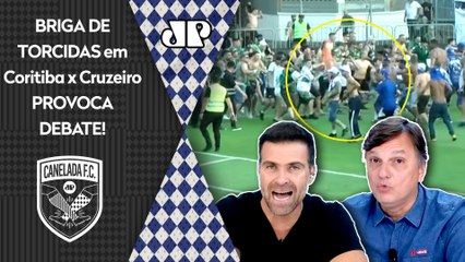 "OLHEM ISSO! É IMPRESSIONANTE a..." BRIGA de TORCIDAS em Coritiba x Cruzeiro PROVOCA DEBATE!