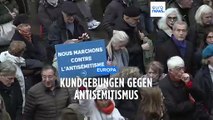 Tausende demonstrieren in Frankreich gegen Antisemitismus