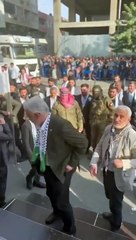 HÜDA-PAR mitinginde Ebu Ubeyde kılığında kişiler dikkat çekti