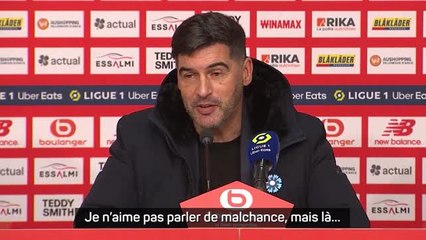 12e j. - Fonseca : "Je n'aime pas parler de malchance, mais là..."