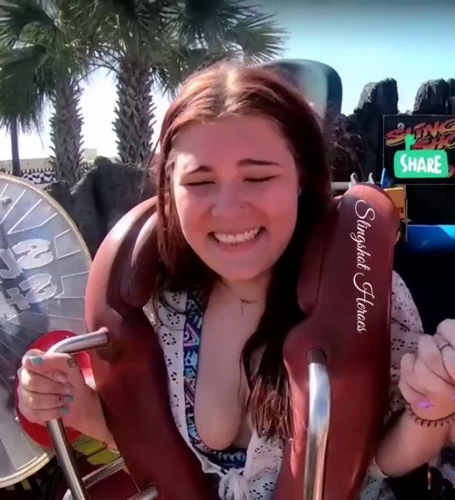 Your Eyes Locked In Girls Passing Out | Funny Slingshot Ride Compilation  #133