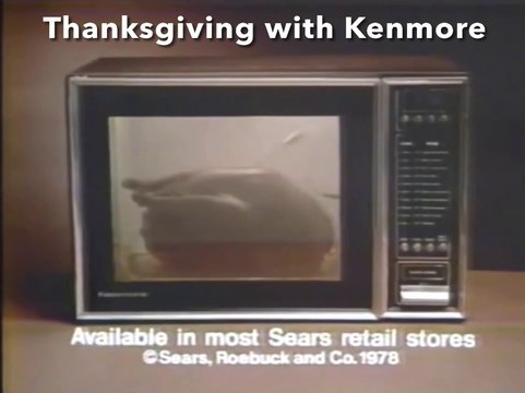 Thanksgiving with Kenmore - Sears Kenmore Microwave Ad
