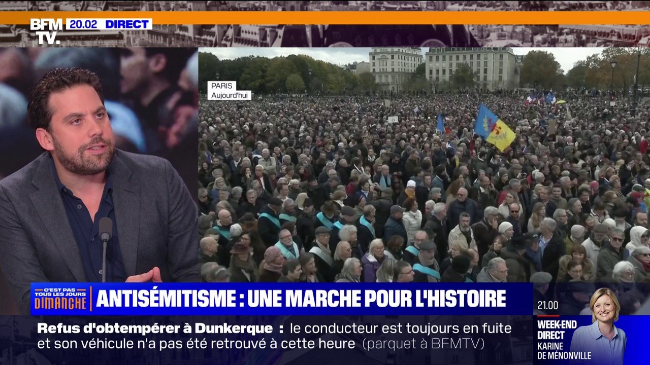 Marche contre l'antisémitisme: "Le président de la République, incontestablement, a manqué", affirme Patrick Klugman