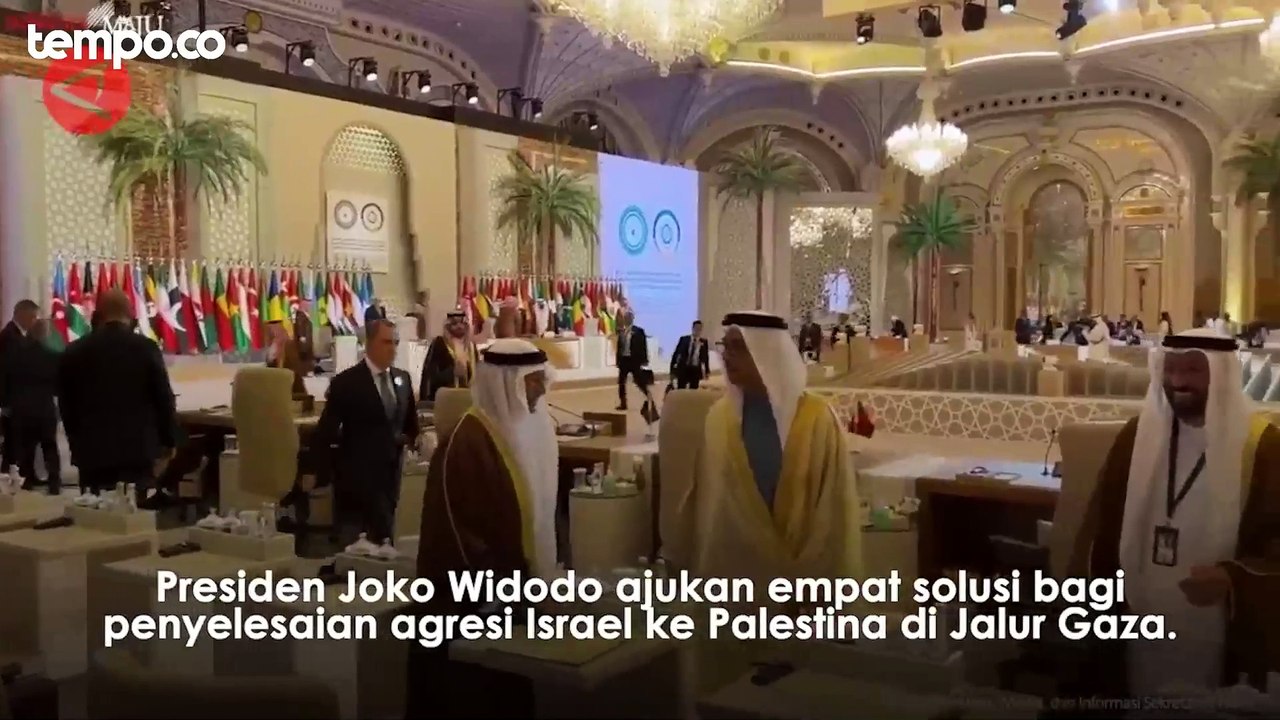 Ini Usul Jokowi di KKT OKI untuk Hentikan Konflik Israel dan Palestina