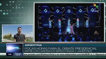 Argentina se prepara para el debate presidencial entre los candidatos Sergio Massa y Javier Milei