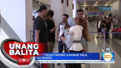 41 Pilipino & 7 Palestinong kaanak nila, dumating sa bansa | UB