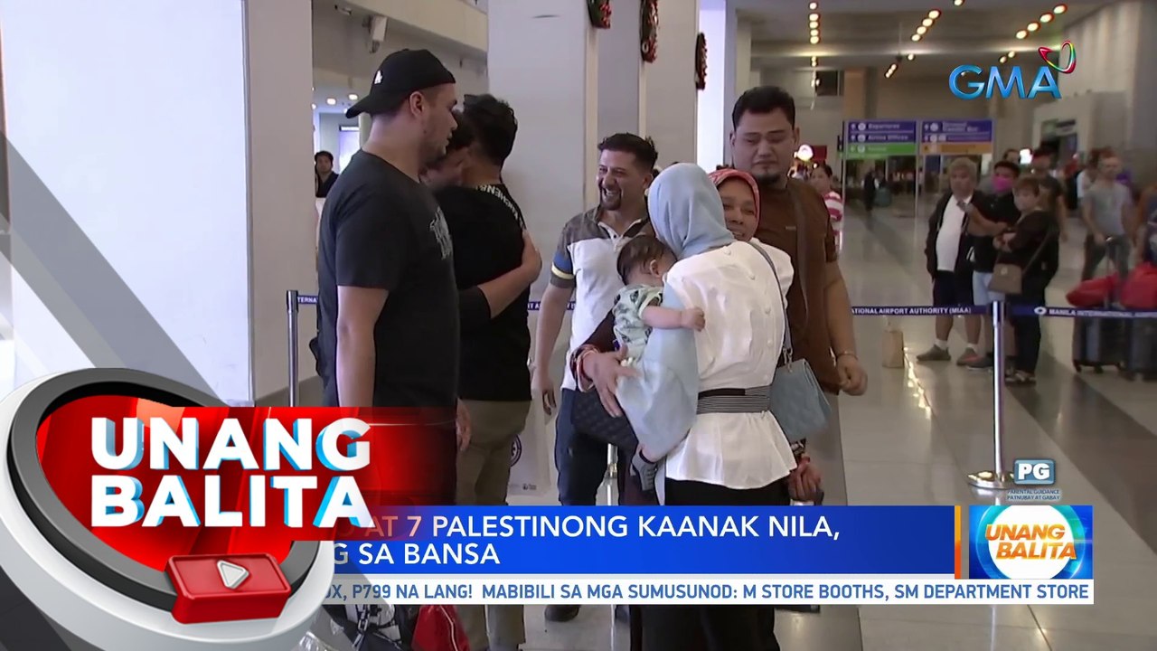 41 Pilipino & 7 Palestinong kaanak nila, dumating sa bansa | UB