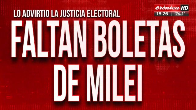 Faltan boletas de Milei: en la calle están llenas de boletas rotas