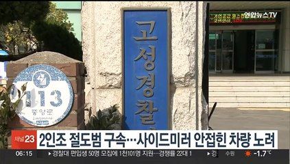2인조 절도범 구속…사이드미러 안 접힌 차량 노려
