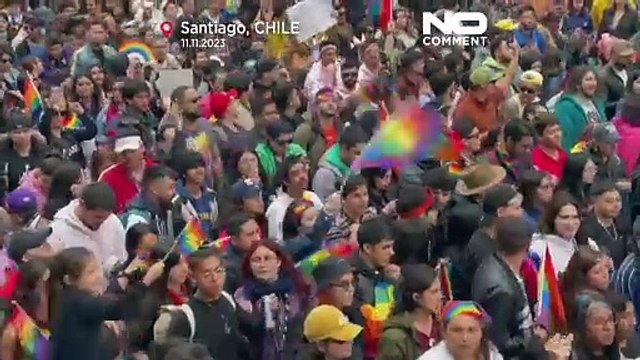 شاهد: الآلاف يخرجون للمطالبة بحقوق مجتمع الميم في تشيلي