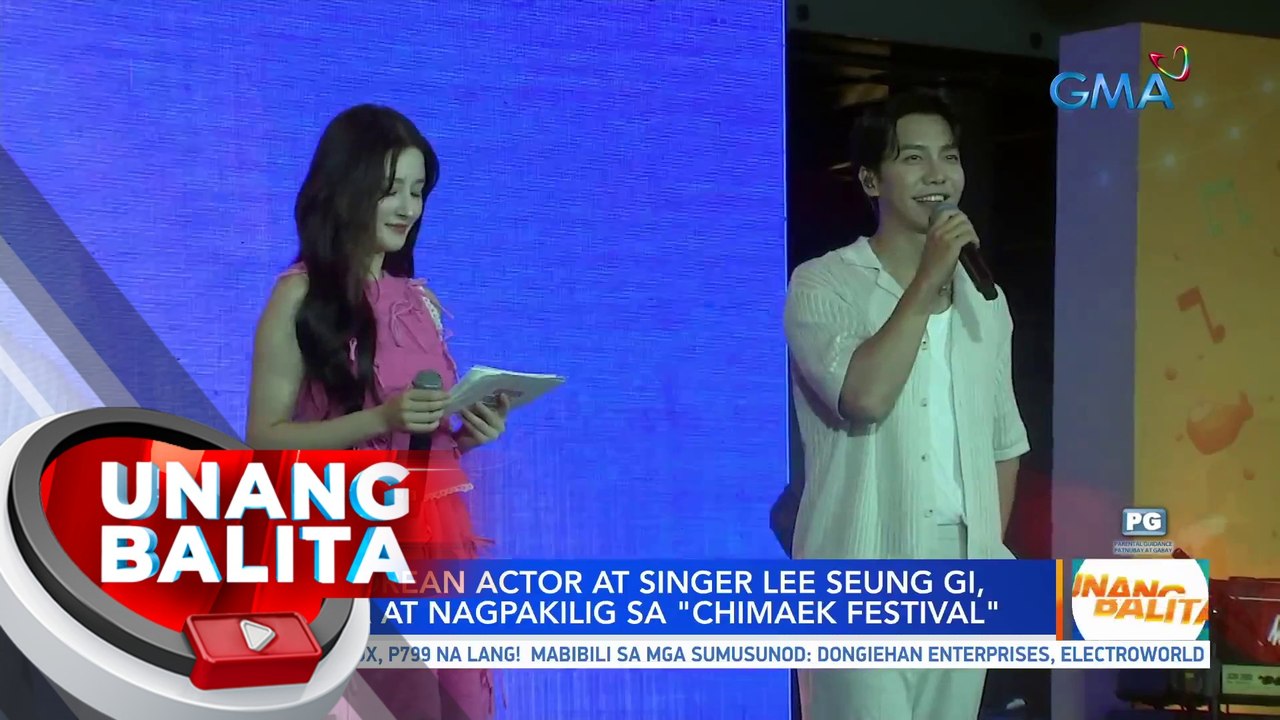 South Korean actor & singer Lee Seung Gi, nakisaya at nagpakilig sa "Chimaek Festival" | UB