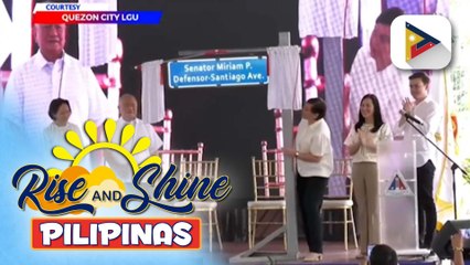 2 kalye sa Quezon City, ipinangalan kay late Sen. Miriam Defensor-Santiago
