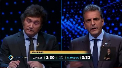 Milei Massa los cruces por seguridad