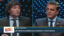 Candidatos a la presidencia de Argentina debaten sobre derechos humanos y convivencia democrática