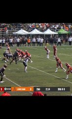 Intercepción y claro que aporto a la victoria de los Leones, que ahora están en semifinales #onefa #touchdown #collegefootball #highlights #football