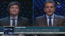 Sergio Massa y Javier Milei protagonizaron el último debate presidencial en Argentina