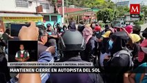 Actualización del caso de los normalistas y los bloqueos en la Autopista del Sol