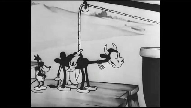 Mickey Mouse, Minnie Mouse - Steamboat Willie (1928)