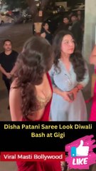 Disha Patani Saree Look Diwali Bash at Gigi